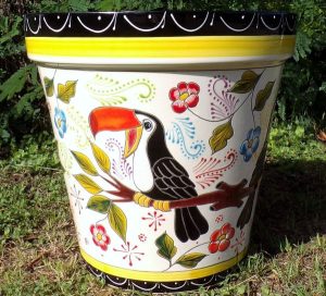 Talavera Planter - Toucan