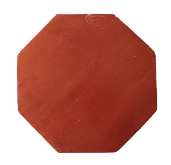 12" & 8" Saltillo Octagon Brick Red Stained - Image 2