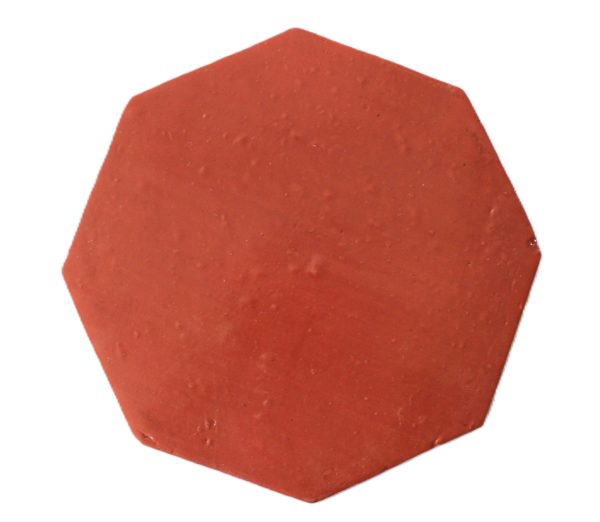 12" & 8" Saltillo Octagon Brick Red Stained - Image 3