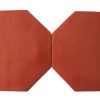12" & 8" Saltillo Octagon Brick Red Stained