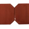 12" & 8" Saltillo Octagon Brick Red Stained - Image 4