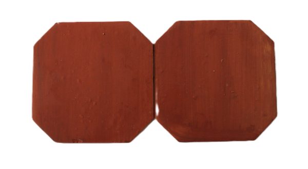 12" & 8" Saltillo Octagon Brick Red Stained - Image 4