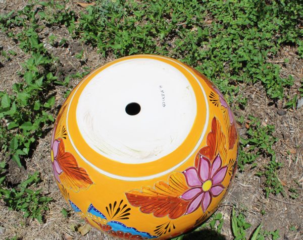 Butterfly Talavera Planter (Yellow) - Image 3