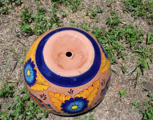 Butterfly Talavera Planter (Peach) - Image 4