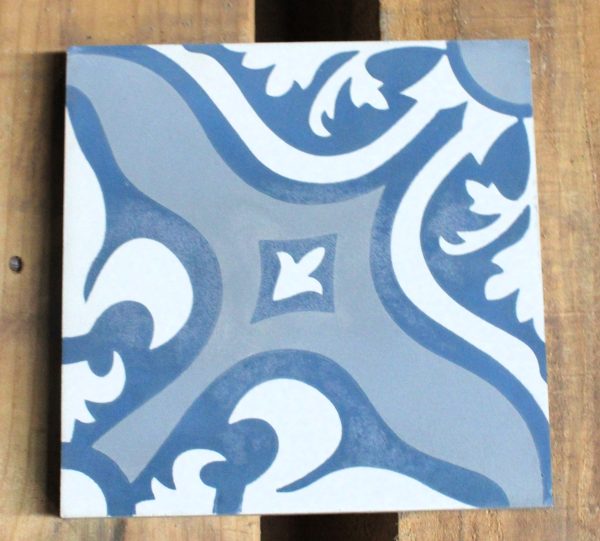 Clearance - 17 Pieces 8X8 Decorative Raw Cement/Encaustic Tile (#19) - Image 4