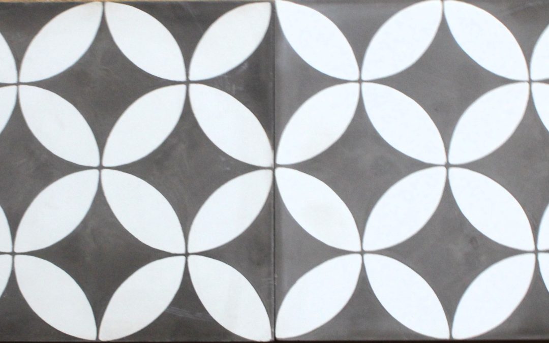 Clearance – 11 Pieces 8X8 Decorative Raw Cement/Encaustic Tile (#20)