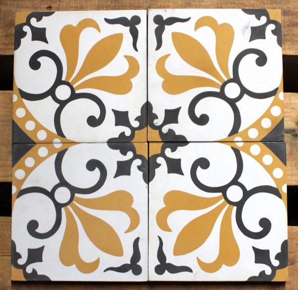 Clearance - 39 Pieces 8X8 Decorative Raw Cement/Encaustic Tile (#25) - Image 2