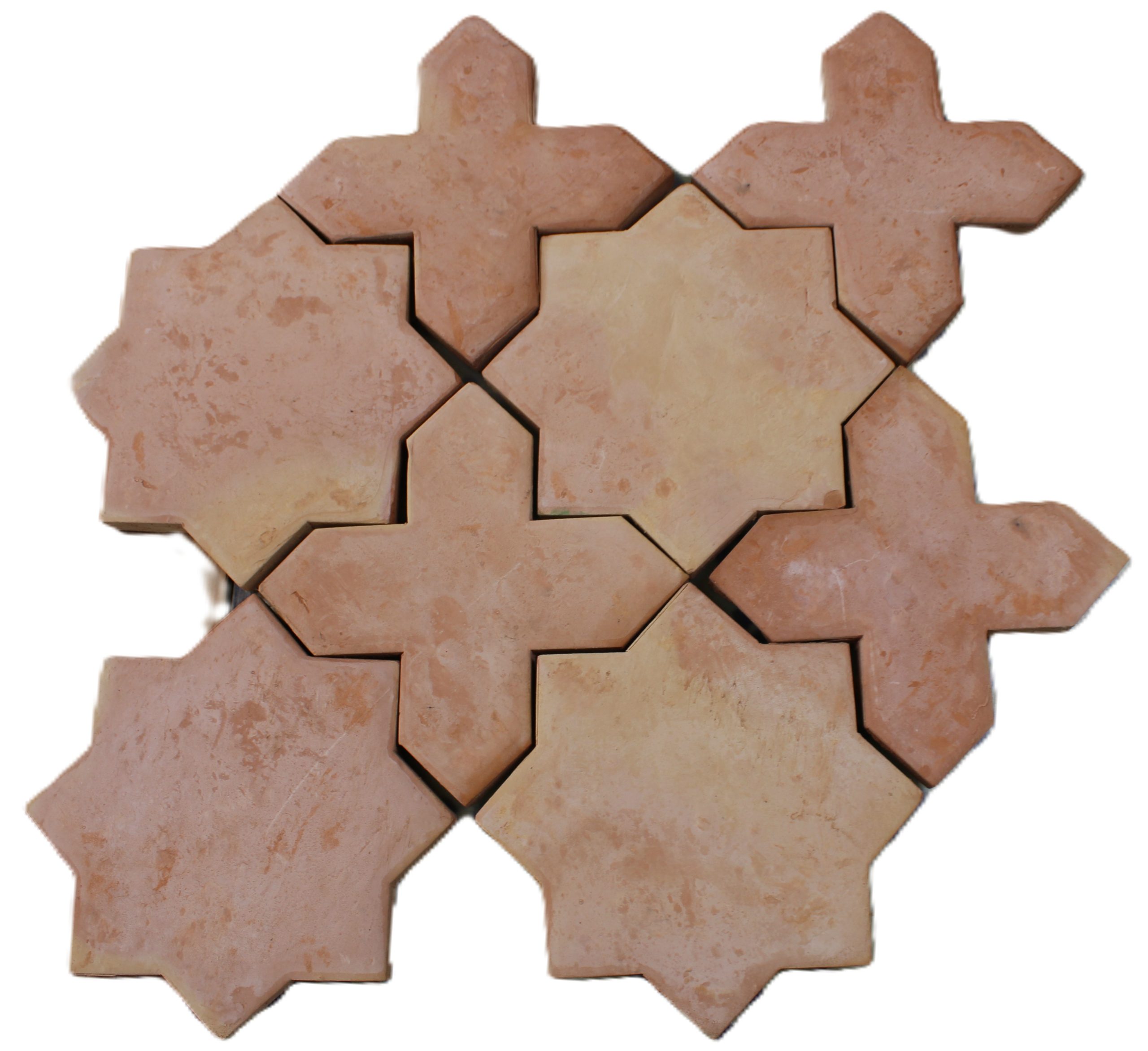 6x6 Saltillo Star Natural Raw/Unsealed - Image 5