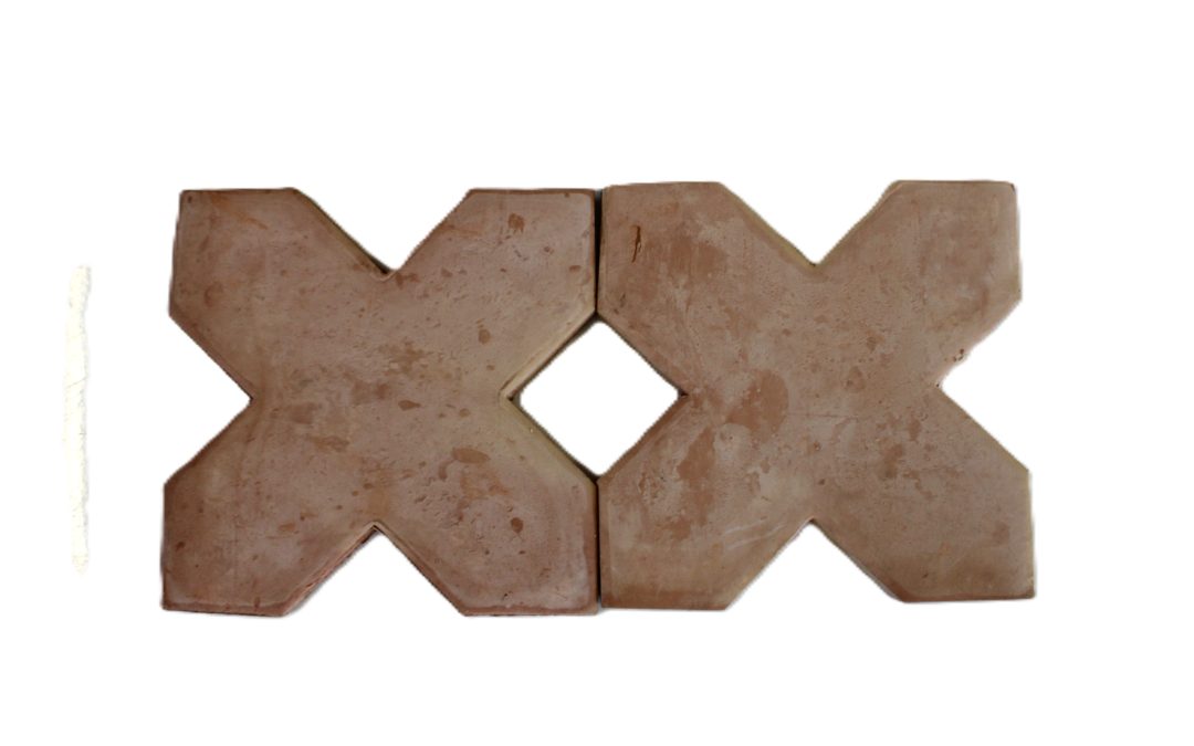 6×6 Saltillo Cross Natural Raw/Unsealed